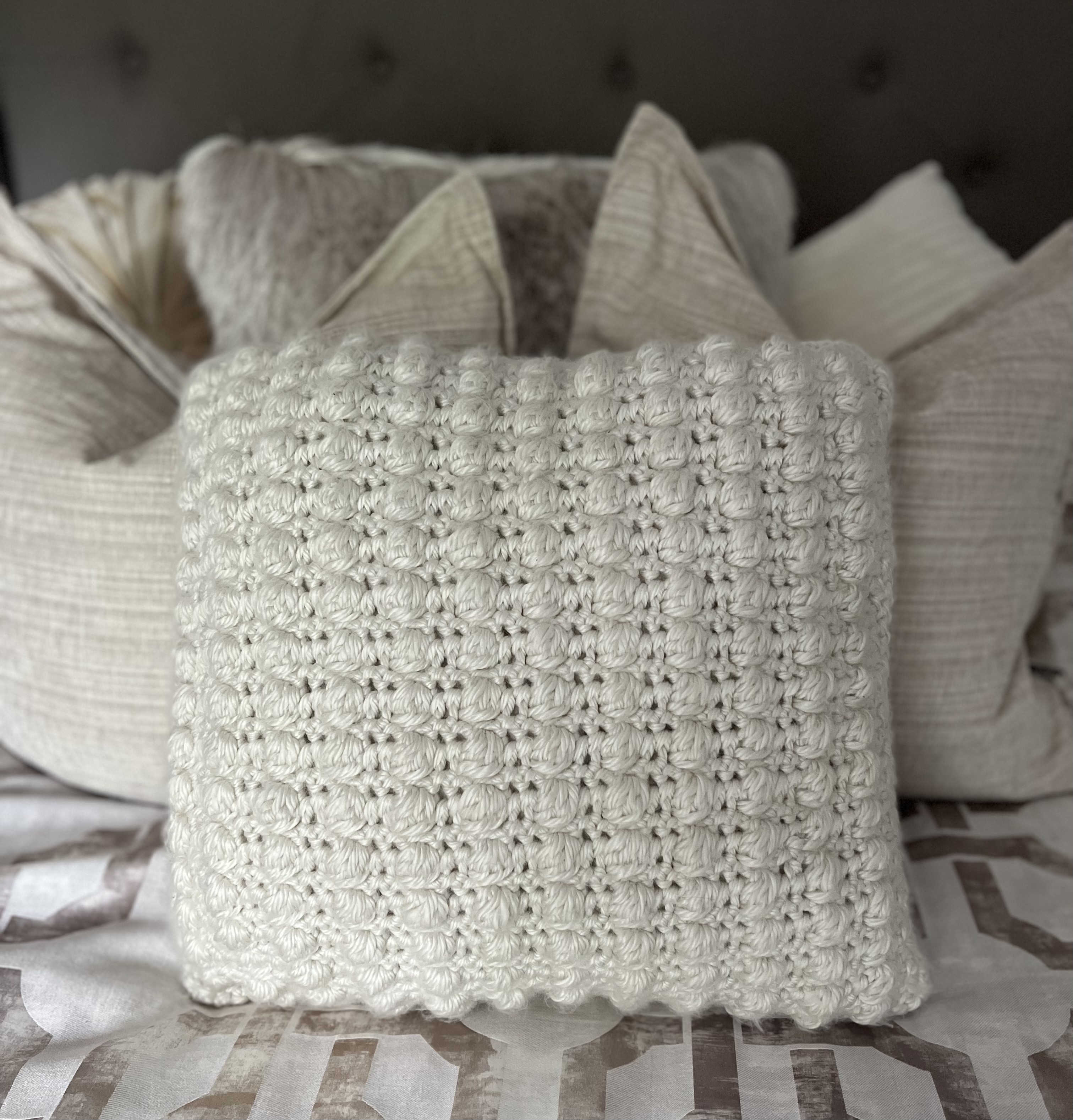 Crochet pillow