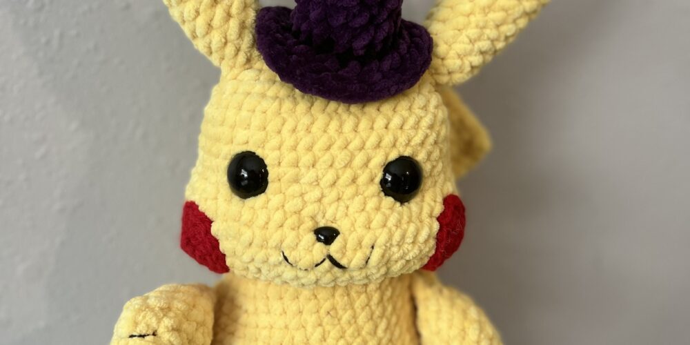 plush crochet pikachu