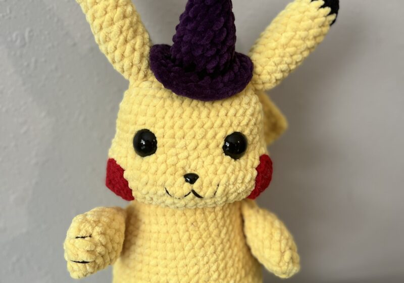 plush crochet pikachu