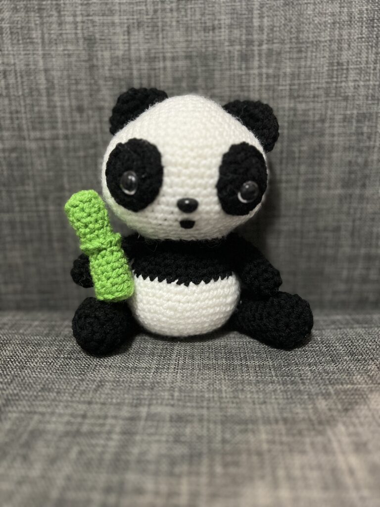 Crochet panda bear